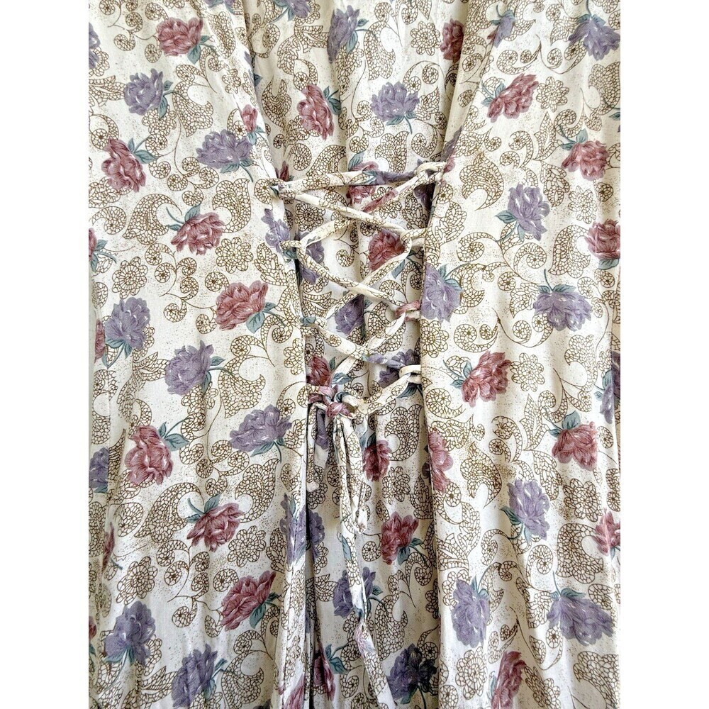 Betsys things petites dress Vintage cottagecore romantic floral short sleeve 4 - Picture 11 of 14